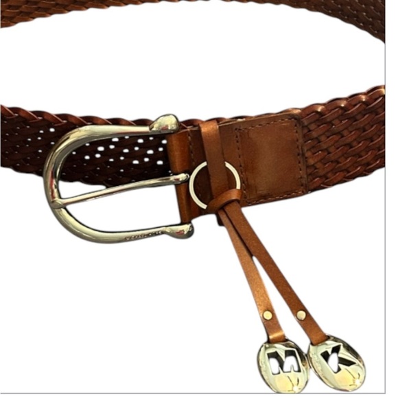 NWOT Michael Kors leather beaded belt - Picture 6 of 6